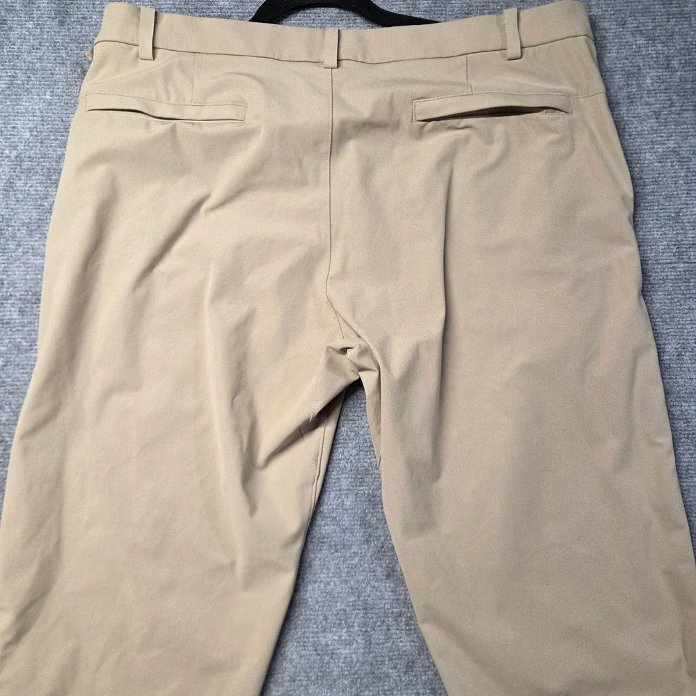 Lululemon Commission Golf Pants Mens 38 Khaki Tan 33 Inseam Technical Trousers